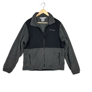 Columbia Men's Interchange Jacket Size M Full Zip Gray Black
